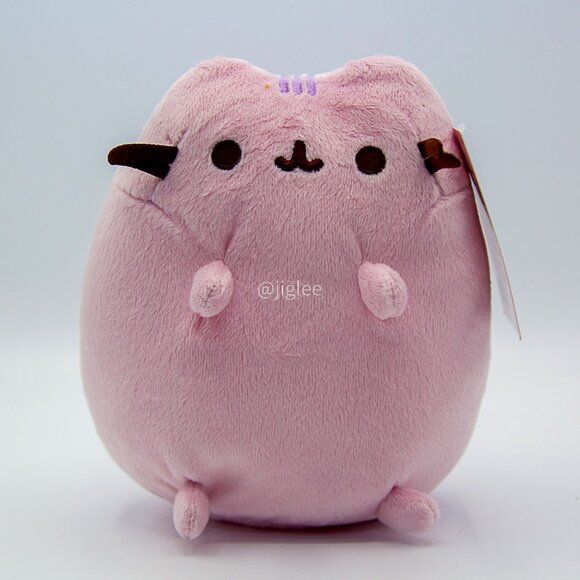 5" Purple Pusheen Cat w/ Purple Stripe/ Spin Master Stuffed Animal Plushie BNWT - Picture 1 of 4